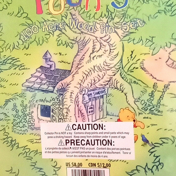 DISNEY POOH'S 100 ACRE WOOD SET PIN BOARD - Picture 8 of 8